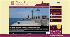 Desktop Screenshot of grad-krk.hr